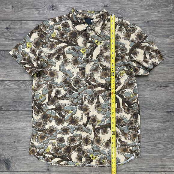 The North Face Baytrail Shirt Size Large Mens Brown Gravel Tnf Cactus Print $75 - Picture 3 of 12